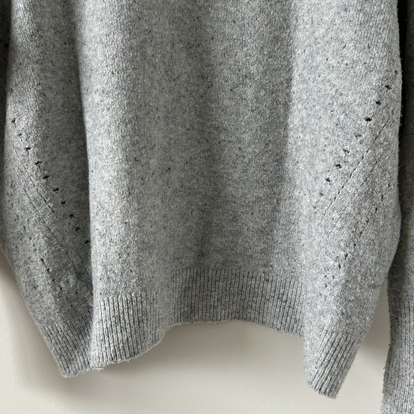 Topshop Gray Crewneck Sweater Pullover Cozy Warm Soft Chucky Knit Lounge Medium - Picture 9 of 10